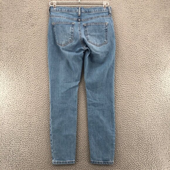 Everlane Jeans Womens 26 Blue Light Wash Denim Ankle Skinny Leg Stretch Everyday - Picture 3 of 11